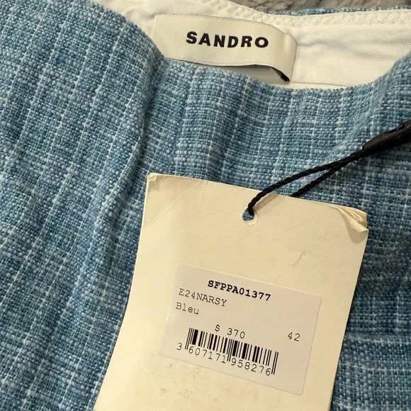 Sandro-Narsy Flare Leg Tweed Pants - Picture 2 of 4